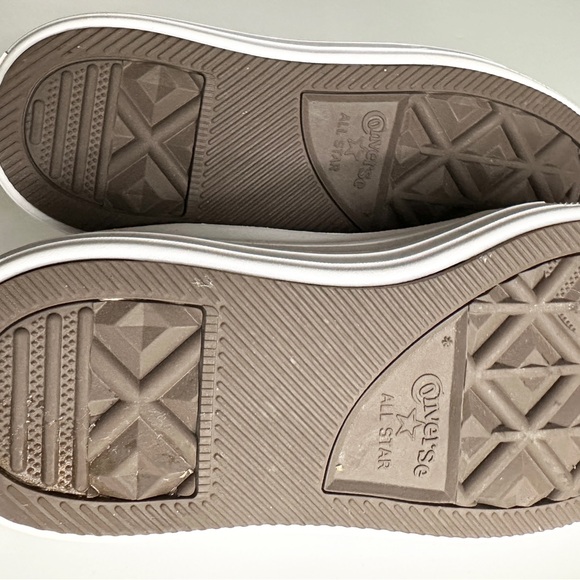 Converse Women's Light Pink High-Top Platform Sneakers - Picture 6 of 6